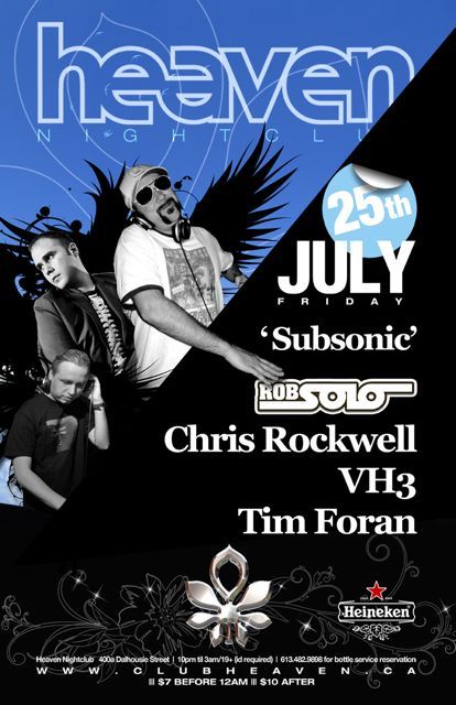 Rob Solo, Chris Rockwell, VH3, and Tim Foran at Heaven, July 25th